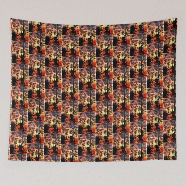 Item preview, Vivid mangrove forest sunset  designed and sold by OceanaOrlaghArt.