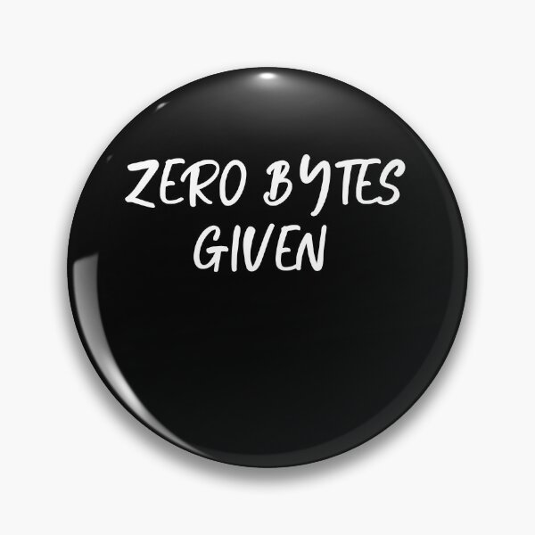 Item preview, Funny Programmer Zero Bytes designed and sold by GAJENDRAN R.