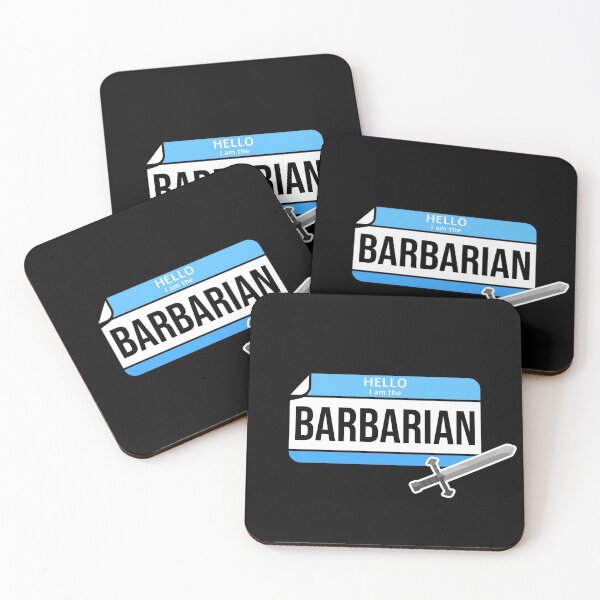 Item preview, Hello, I am the Barbarian DnD Nametag designed and sold by DruidsDesigns.