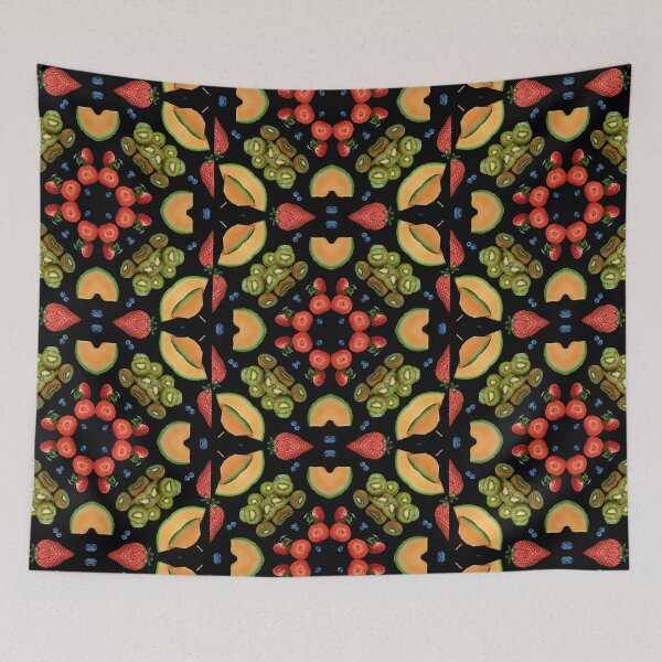 Item preview, Kaleidoscope pattern of fruit designed and sold by With My Hands By K.