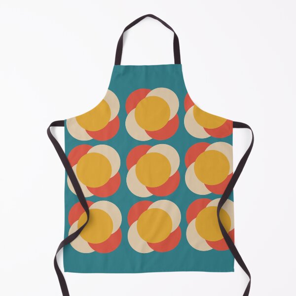 Item preview, Minimalist Mid Century Large Circles Blue Pattern designed and sold by 3pennyphilo.