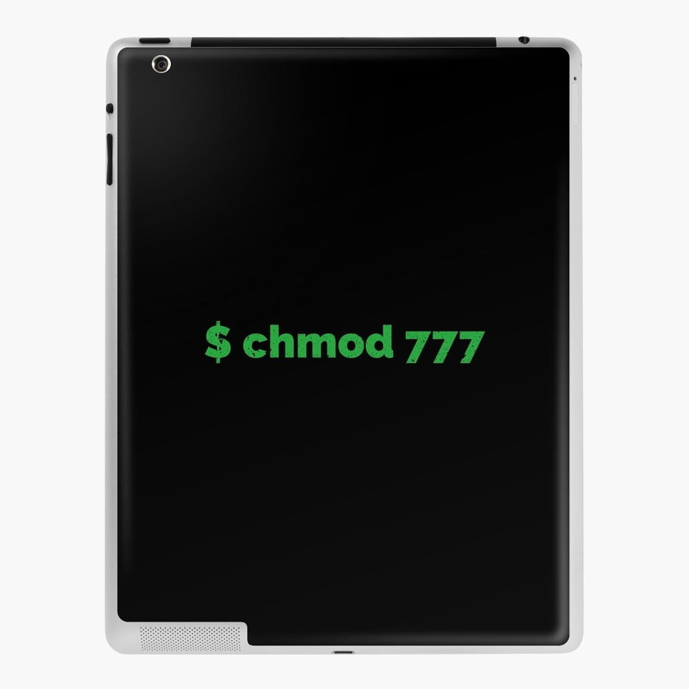 Linux Hacker Chmod 777 Command Ipad Case Skin By Clubtee Redbubble
