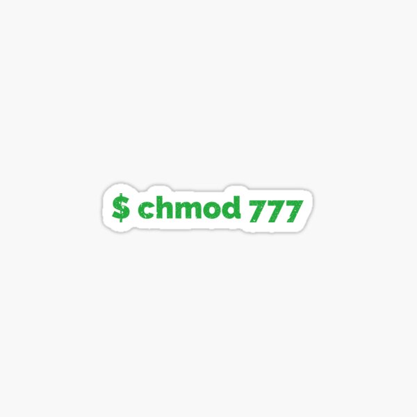 Chmod Stickers Redbubble