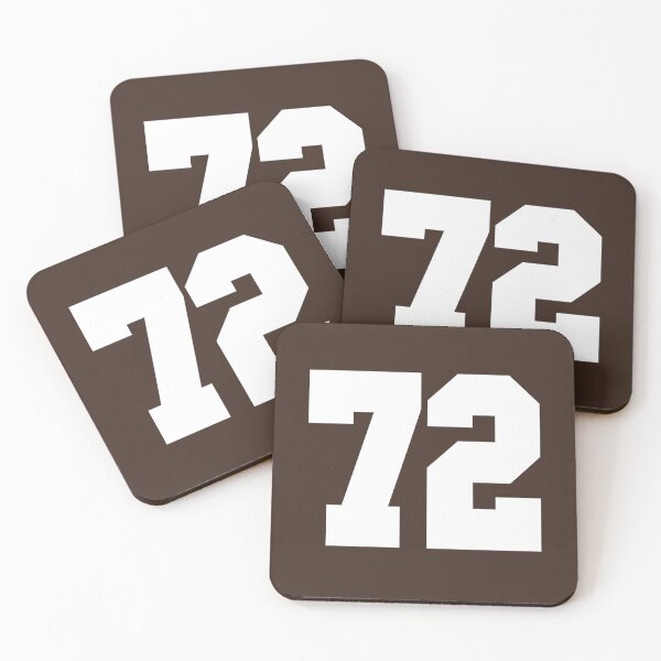 Item preview, 72 Number Cleveland Sports Seventy-Two Brown Jersey designed and sold by HelloFromAja.