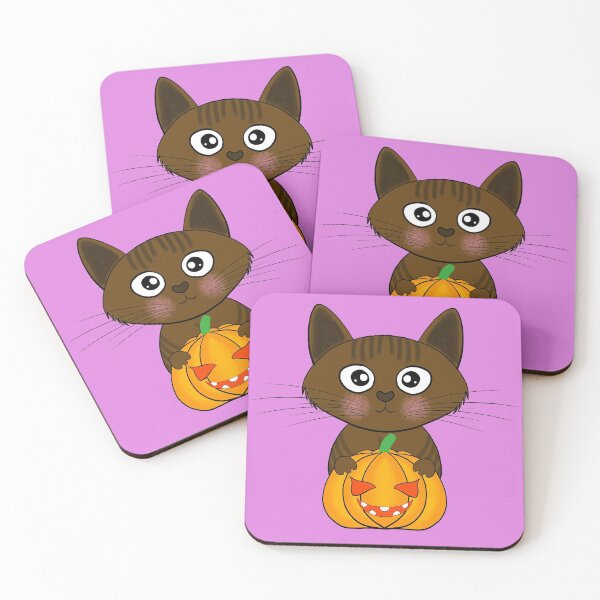 Item preview, Funny Halloween cute cat pumpkin designed and sold by ArtDigital Wings.