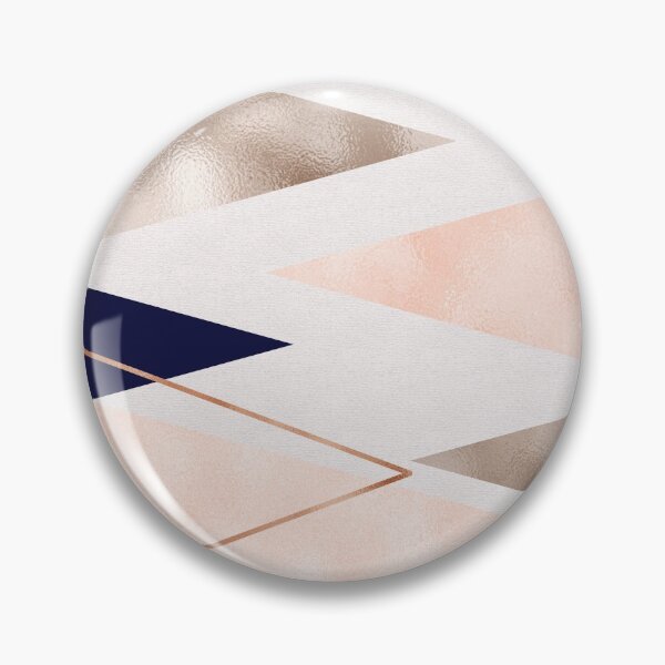 Item preview, Rose gold french navy geometric designed and sold by peggieprints.