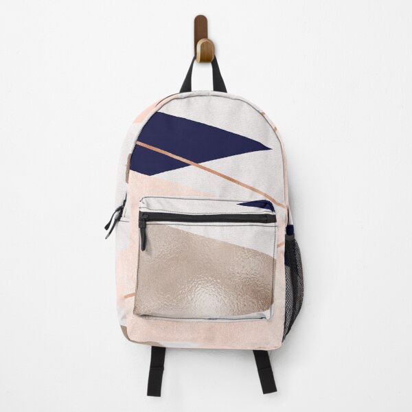 Item preview, Rose gold french navy geometric designed and sold by peggieprints.