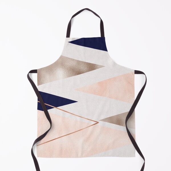 Item preview, Rose gold french navy geometric designed and sold by peggieprints.