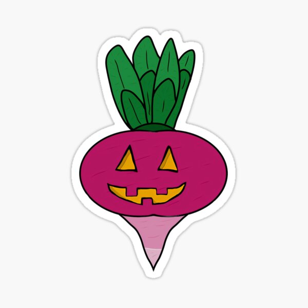 "Jack O Radish Design" Sticker for Sale by HamburgerMeat Redbubble