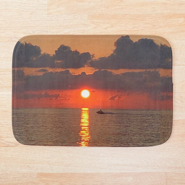 Item preview, Puesta de sol en Jamaica Sundown Photography arte patrón mar océano fuego naranja reflexión designed and sold by conceptDVS.