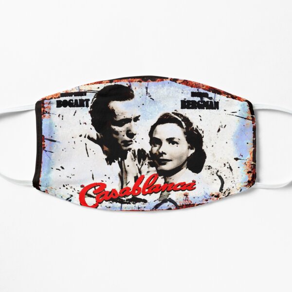 Casablanca | Humphrey Bogart | Ingrid Bergman Tshirt Flat Mask
