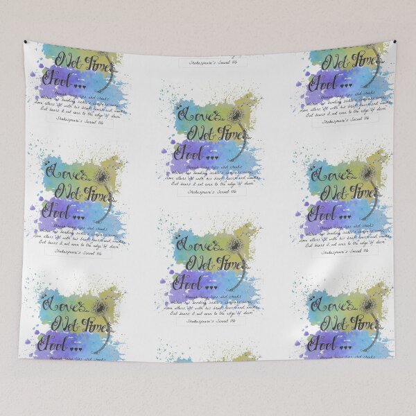 Item preview, "Love's Not Time's Fool" Shakespeare Sonnet Quote Original Art  designed and sold by ESIKCreates.