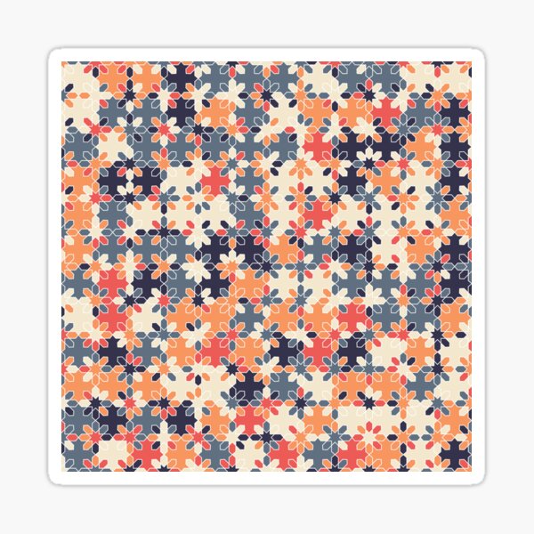 Item preview, Colorful Tiles Pattern designed and sold by SoccaTamam.
