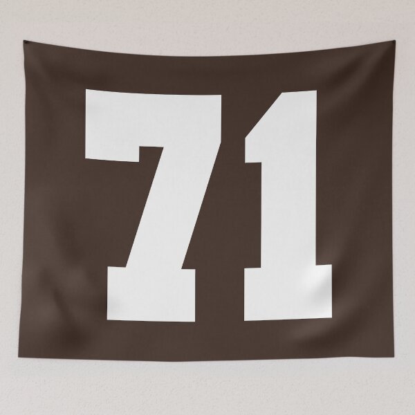 Item preview, 71 Number Cleveland Sports Seventy-One Brown Jersey designed and sold by HelloFromAja.