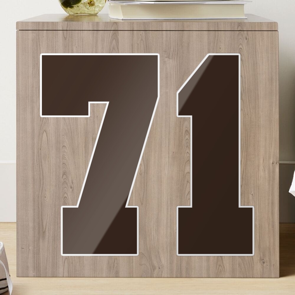 11 Number Cleveland Sports Eleven Brown Jersey Sticker for Sale by  HelloFromAja