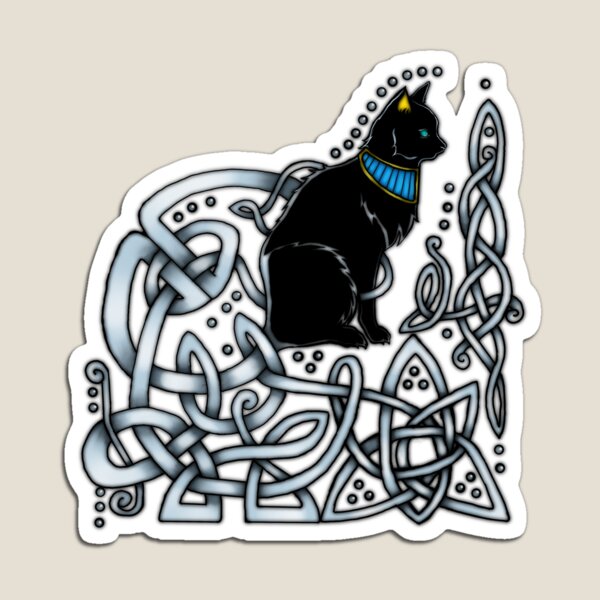 Celtic/Egyptian Cat Magnet