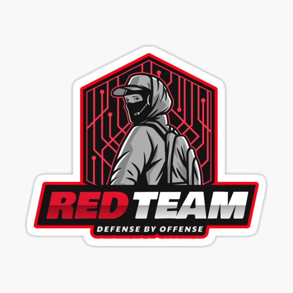 Cyber Security Red Team - Defense by Offense Shield Sticker