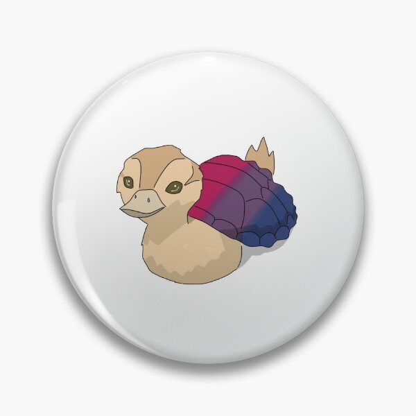 Item preview, Bi Supportive Turtleduck designed and sold by LeishCreates.