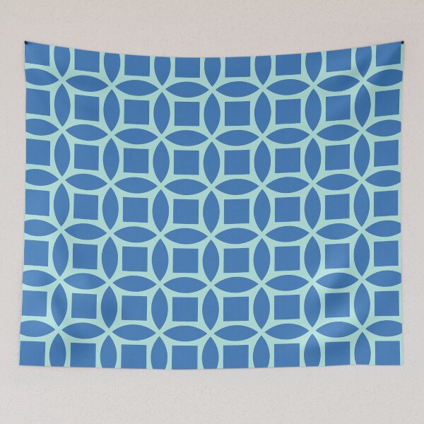 Item preview, Geometric Pattern: Intersect Square: Skyline designed and sold by Red Wolf.