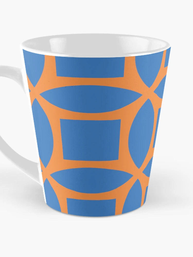 Thumbnail 3 of 4, Coffee Mug, Geometric Pattern: Intersect Square: Sunset Dramatica designed and sold by Red Wolf.