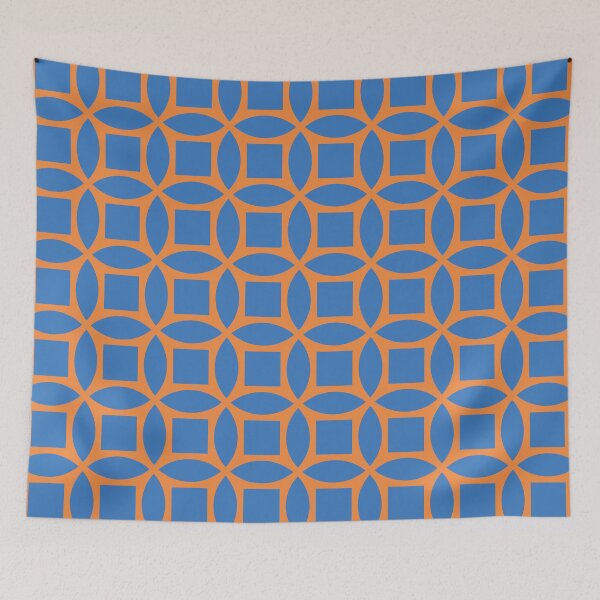 Item preview, Geometric Pattern: Intersect Square: Sunset Dramatica designed and sold by Red Wolf.