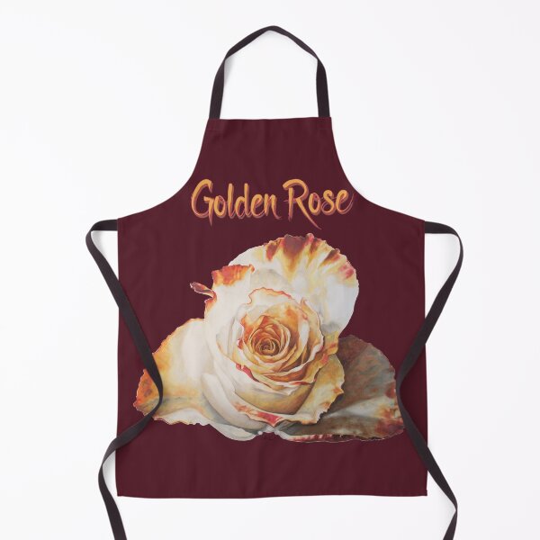 Item preview, Golden Rose on Maroon Background by Amanda M Lucas designed and sold by Amanda Lucas.