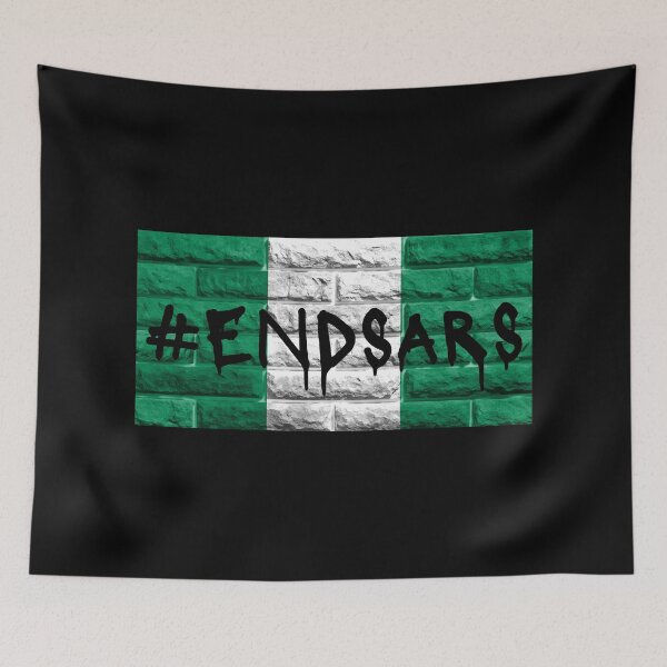 Item preview, End Sars, #endsars, Anti Sars, Nigeria Police Brutality Flag Design designed and sold by Gramsta.
