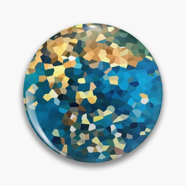 Item preview, Crystallised Waterfall In Gold and Turquoise designed and sold by Jenie Yolland.