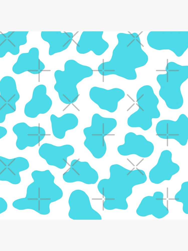 "blue moo print cow aesthetic " Photographic Print by purvigujar