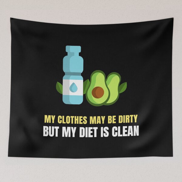 Item preview, Dirty Laundry, Clean Diet – Avocado Water Hydration Guacamole Healthy designed and sold by The Green Corner.