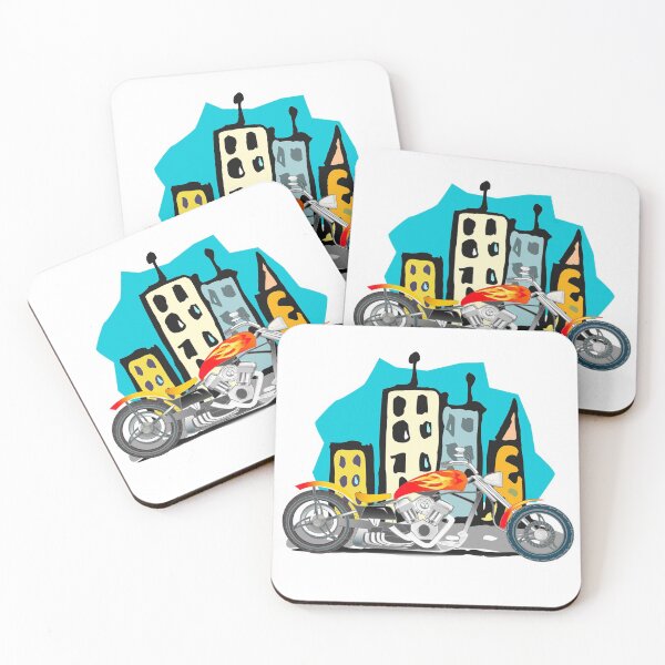 Item preview, Easy Rider Motorbike with City Background designed and sold by luvvvvvit.