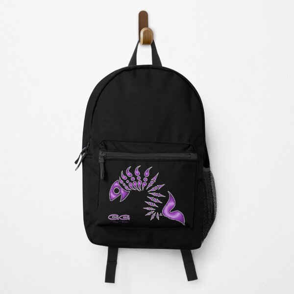 Item preview, GoGo The Fish - Ultraviolet on Black with White Outline by Amanda M Lucas designed and sold by Amanda Lucas.