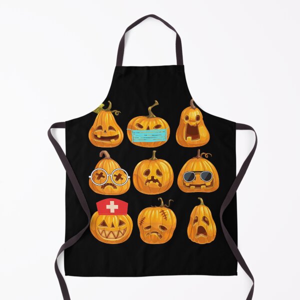 Item preview, Funny Cardiac Nurse Emoji Pumpkin designed and sold by Gifty-Designs.