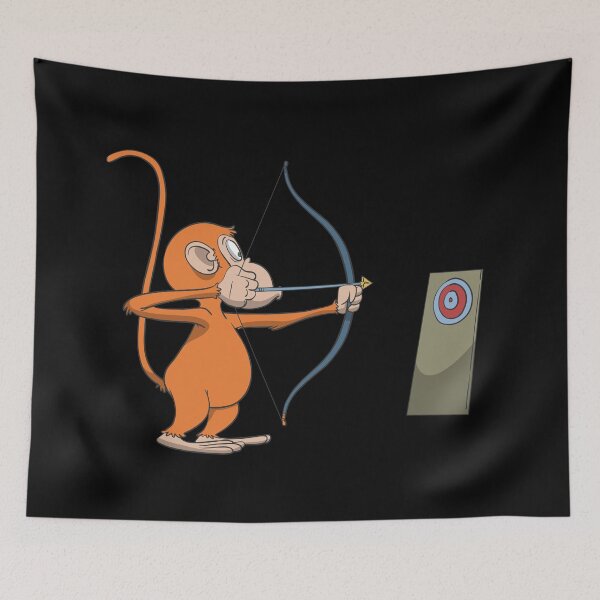 Item preview, Monkey tries archery designed and sold by Monkey Ful.