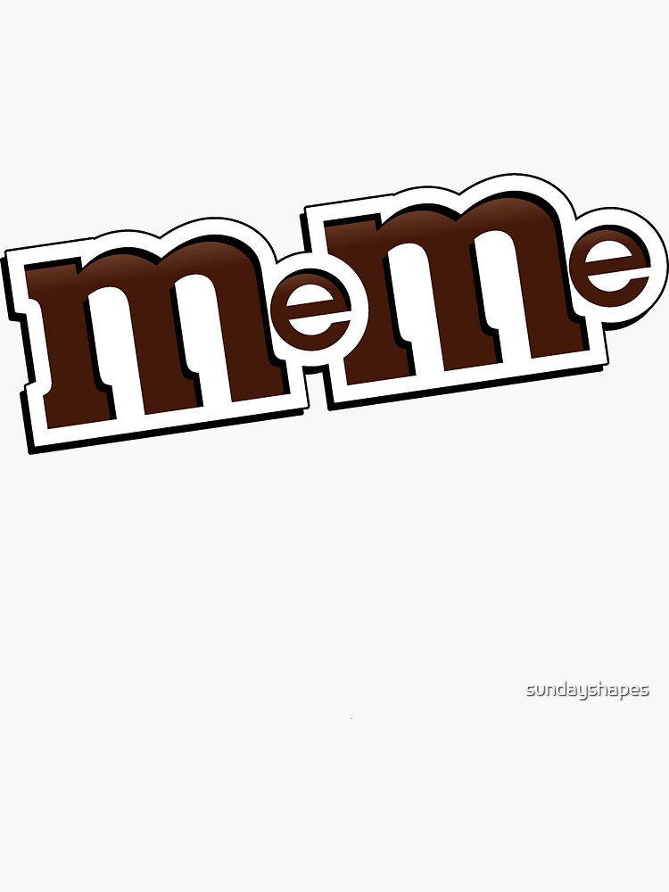 "Meme Funny Logo" Sticker for Sale by sundayshapes Redbubble