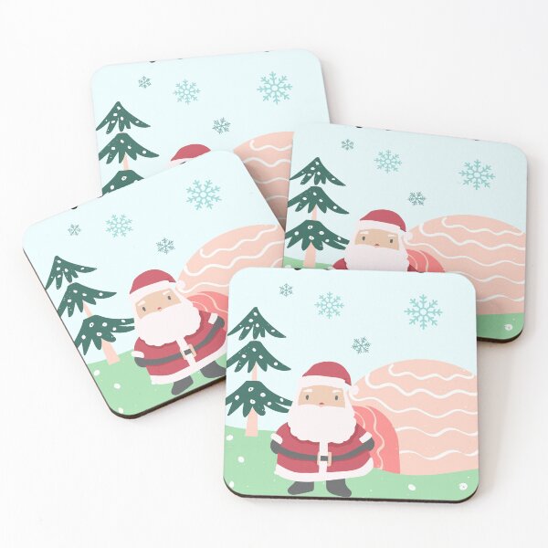 Item preview, Christmas Fun Designs | Santa Clause with Igloo and Christmas Tree designed and sold by Moodyandmellow.