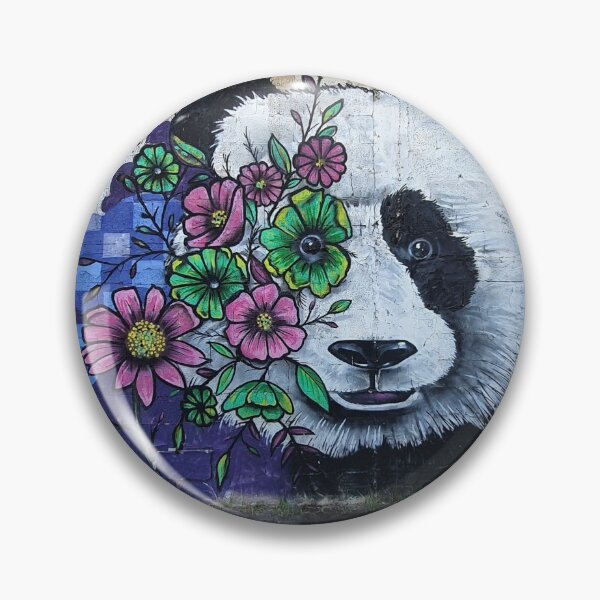 Item preview, Graffiti Street art ,Panda with flowers designed and sold by MyStreetArts.
