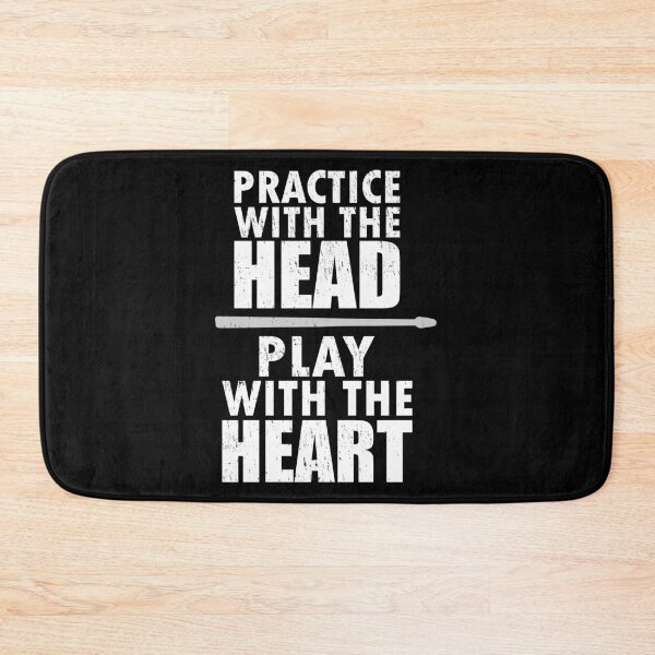 Item preview, Practice with head play with heart drummer designed and sold by JaSchlog.