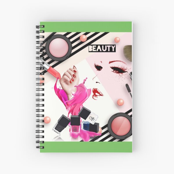 Cuaderno de espiral «Belleza del maquillaje» de Mallick | Redbubble