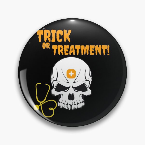 Item preview, Funny Trick Or Treatment Skull Cardiac Nurse designed and sold by Gifty-Designs.