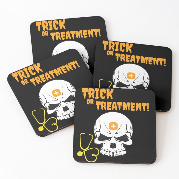 Item preview, Funny Trick Or Treatment Skull Cardiac Nurse designed and sold by Gifty-Designs.