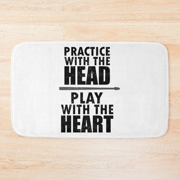 Item preview, Practice with head play with heart drummer designed and sold by JaSchlog.