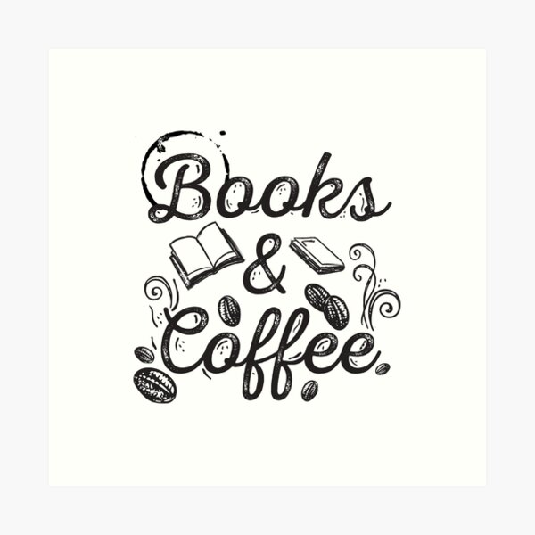 Books & Coffee Art Print