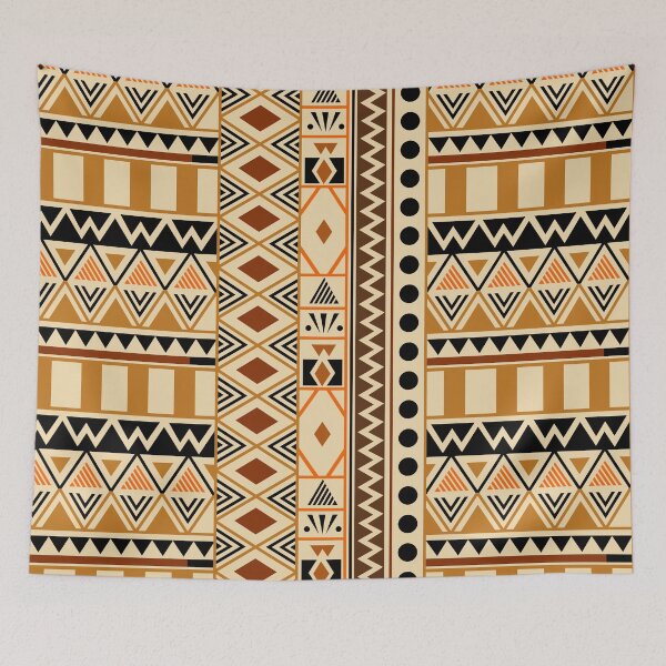 Item preview, Geometric African Tribal Pattern designed and sold by SoccaTamam.