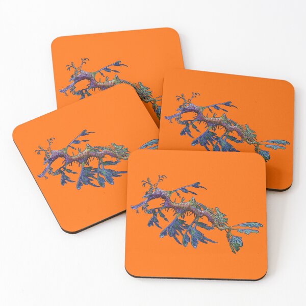 Item preview, Leafy Sea Dragon on Orange by Amanda M Lucas designed and sold by Amanda Lucas.