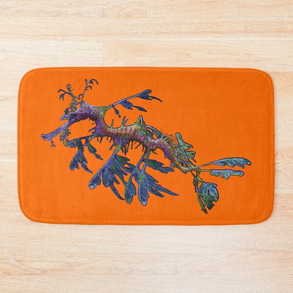 Item preview, Leafy Sea Dragon on Orange by Amanda M Lucas designed and sold by Amanda Lucas.