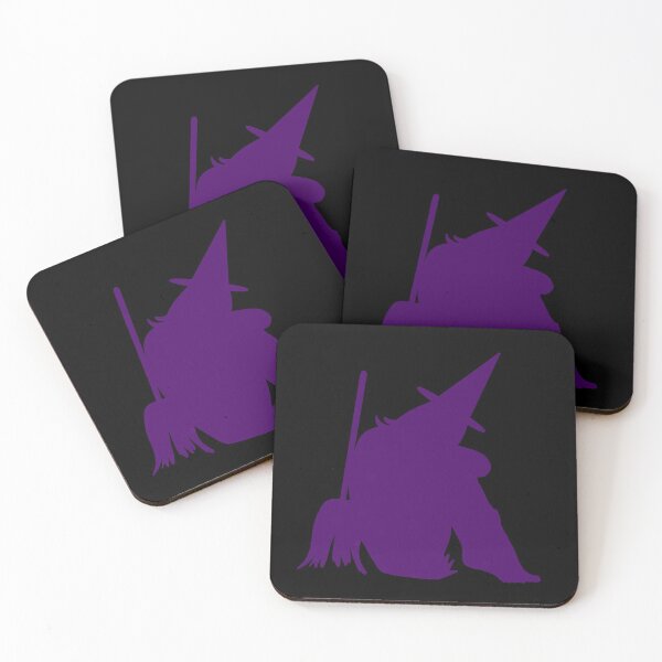 Item preview, Halloween sensual purple silhouette of sitting witch designed and sold by BV-creas.