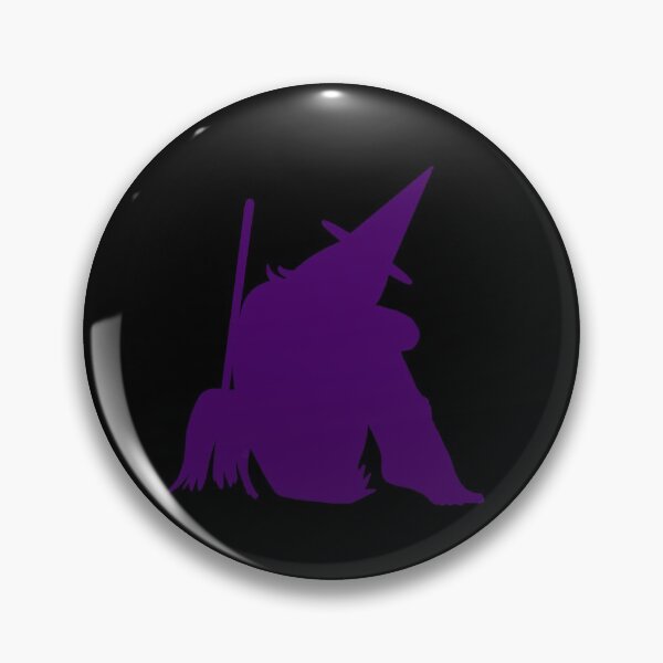 Item preview, Halloween sensual purple silhouette of sitting witch designed and sold by BV-creas.