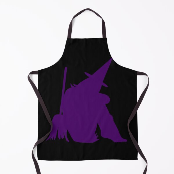 Item preview, Halloween sensual purple silhouette of sitting witch designed and sold by BV-creas.