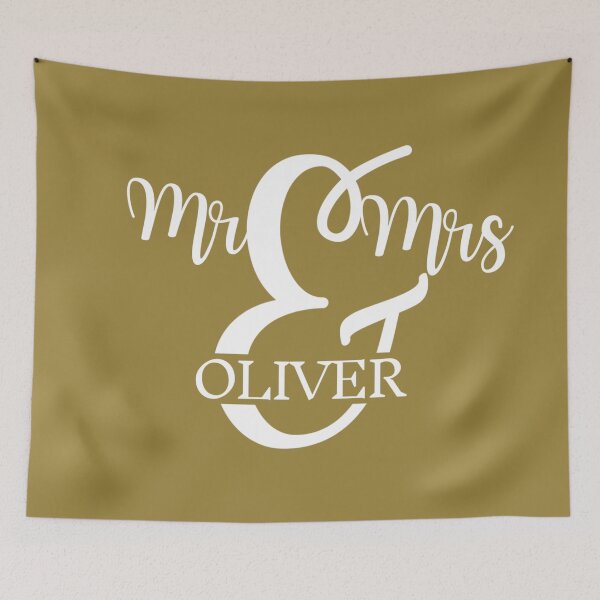 Item preview, Mr & Mrs OLIVER | GOLD designed and sold by yourscotborders.